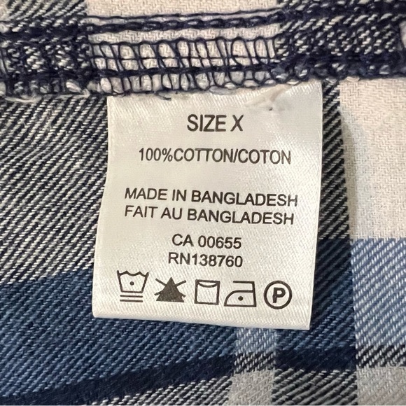Penningtons DC Jeans Blue Flannel Size X - Picture 12 of 13